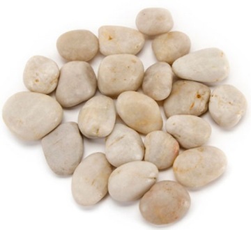 Owalne kamienie otoczaki perłowe połysk 3-6 cm las w słoiku akwarium 1 kg