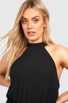 BOOHOO PLUS SZYFONOWA SUKIENKA BEZ RĘKAWÓW 4XL