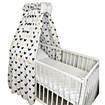 BALDACHIM BAWEŁNIANY DO ŁÓŻECZKA DUŻY 400X150 CM