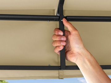 Садовый павильон 3х3 м Сансет Классик шампанское