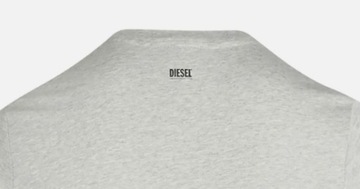 Diesel T-shirt Męski Szary gładki r. XL