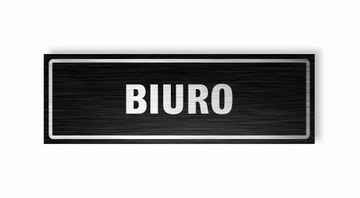 Вывеска ОФИСНАЯ 30х10 см DIBOND UV ELEGANT