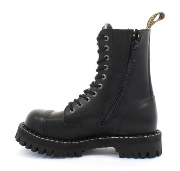 СТАЛЬНЫЕ ЧЕРНЫЕ БОТИНКИ С 10 ОТВЕРСТИЯМИ 105/OM/Z/B 38