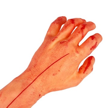 Uniwersalny gumowy złamany ramię Halloween Decor Horror do krytego ogrodu