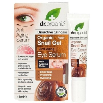 Dr.Organic Anti Aging serum pod oczy ŚLUZ ŚLIMAKA