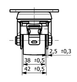 Koła fi 50 mm czarne 4 szt mocowanie na płytkę wytrzymałość zestawu 1200kg