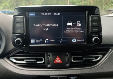 Hyundai i30 III Wagon Facelifting 1.0 T-GDI 120KM 2022 Hyundai i30 1.0 T-GDI 120KM Smart SalonPL SerwisASO FV23 Gwarancja P.Zima, zdjęcie 16