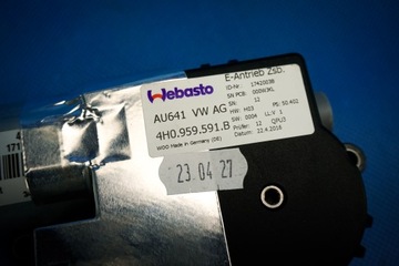 MOTOR STŘEŠNÍHO OKNA AUDI A8 S8 4H 4H0959591B