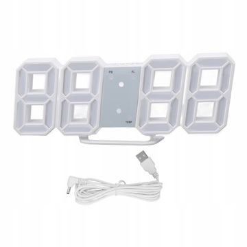 CYFROWY ZEGAR ŚCIENNY 3D LED TIMABLE ŚCIENNY