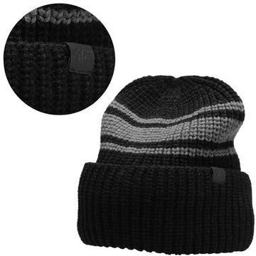 CZAPKA ZIMOWA BEANIE MĘSKA 4F CIEPŁA SPORTOWA