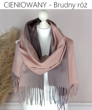 ДЛИННЫЙ ЗАТЕНЕННЫЙ ШАРФ с шарфом БАХРО - ЦВЕТА