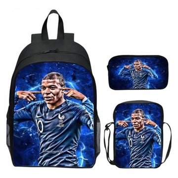 Школьный рюкзак из трех частей с принтом Mbappé