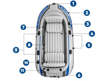 ТУРИСТИЧЕСКАЯ РЫБАЛКА POINTON НАБОР ПВХ 4OS С УЛЬНАМИ КРЕПЛЕНИЕ НА ТРАНЦЕ