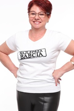 T-shirt na Dzień Babci z napisem rozm L/40
