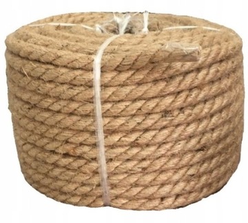 LINA JUTOWA Z JUTY SKRĘCANA Żeglarska Na drapak 6mmx100m POLSKI PRODUCENT