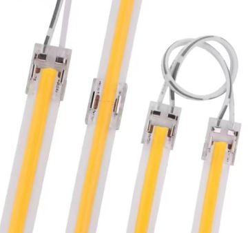 Коннектор для светодиодных лент COB 8 мм односторонний с кабелем