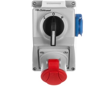 ZESTAW SIŁOWY 32/4 + 1x230V + PRZEŁĄCZNIK L-0-P EMET