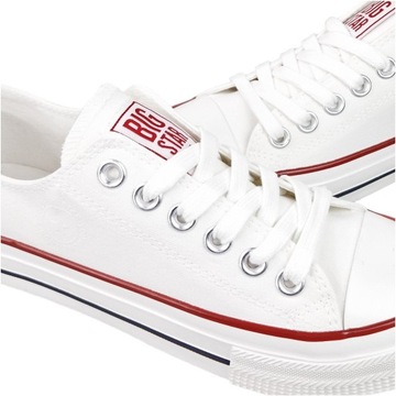 Białe Trampki Męskie Big Star tenisówki Klasyczne niskie NN174102 buty 43