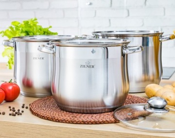 НАБОР ИЗ 3 ГАСТРОНОМИЧЕСКИХ КОРЗИН 7 9 11 Л ZILNER ZL-7350