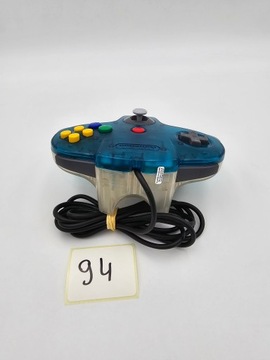 КОНСОЛЬ NINTENDO 64, ЕВРОПЕЙСКАЯ ВЕРСИЯ, ПРОЗРАЧНАЯ СИНЯЯ + ОРИГИНАЛЬНЫЕ АКСЕССУАРЫ