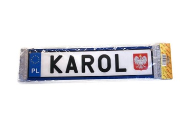 PROPORCZYK duża tablica imienna KAROL TIR BUS