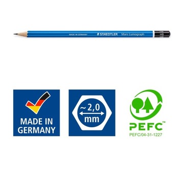 Ołówek Staedtler Mars Lumograph, twardość H