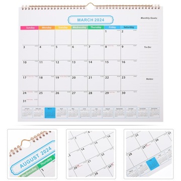 Настенный календарь 2024 Ежемесячный офисный журнал