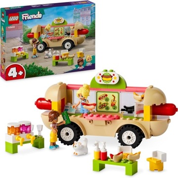 LEGO 42633 Friends Food truck z hot dogami pojazdem figurką kota akcesoria