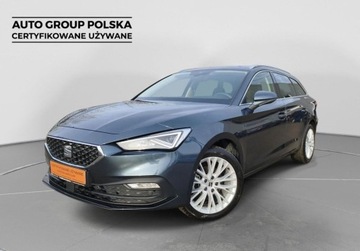 Seat Leon IV Sportstourer 1.5 eTSI (MHEV) 150KM 2021 Seat Leon Xcellence Pakiety, Hak, Wirtualny kokpit, ACC, Podgrzewane fote