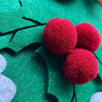 DIY FILCOWA CHOINKA ZE ŚWIATEŁKAMI OZDOBY ŚWIĄTECZNE DEKORACJA Z FILCU 29el