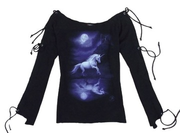 Gothic Metal style Oryginalna spiral direct Bluza