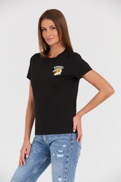 KENZO Czarny t-shirt WITH 'TIGER VARSITY' PRINT M