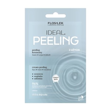 IDEAL peeling kremowy twarz, szyja dekolt 2x4 ml - Floslek