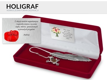 Duża srebrna zakładka do książki KOTWICA