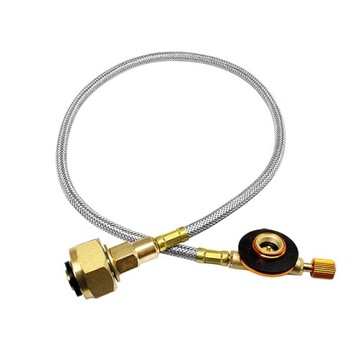 ADAPTER GAZ WĄŻ 7/16 W21.8×1/14 L przelewania butli gazu redukcja butan lpg