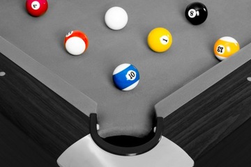 ЧЕРНЫЙ БИЛЬЯРДНЫЙ СТОЛ Серые тканевые бильярдные столы с аксессуарами 7 футов