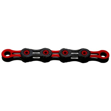 KMC DLC10 Black/Red dla MTB 10rz 116 ogniw łańcuch
