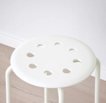 ИКЕА ТАБУРЕТ, ТАБУРЕТ, КУХОННЫЙ СТУЛ, БЕЛЫЙ