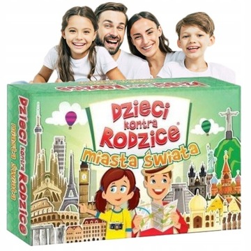Dzieci Kontra Rodzice INTEGRACYJNA Gra Familijna Rozgrywka PLANSZÓWKA Mega