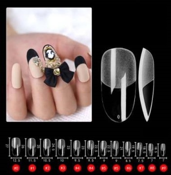 ГИБКИЕ ПРОЗРАЧНЫЕ НАСАДКИ 120ШТ, ОВАЛЬНЫЕ