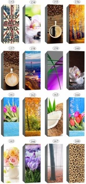 Наклейка на холодильник, 3D шпон кожи, фотообои ХИТ