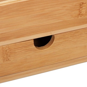 СТИЛЬНЫЙ БАМБУКОВЫЙ ОРГАНАЙЗЕР 28 x 11см