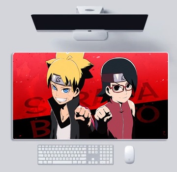 Podkładka Mata Nadruk Dla Gracza Anime Naruto Boruto Sarada Uchiha i 40 CM