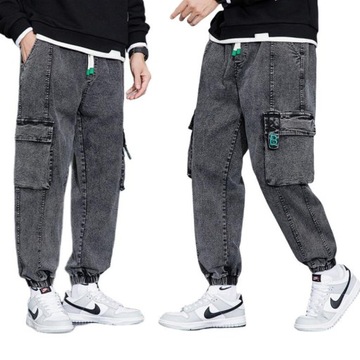 K127 jeansy męskie baggy/joggery rozmiar 3XL