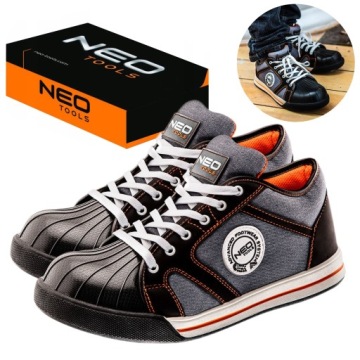NEO ОБУВЬ ПОЛУСАПОГИ РАБОЧАЯ ОБУВЬ ТРЕНЕРЫ СТАЛЬНОЙ НОСОК МЕТАЛЛ 82-115 Р. 44