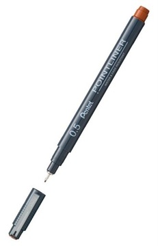 Cienkopis PENTEL POINTLINER 0,5mm - miedziany
