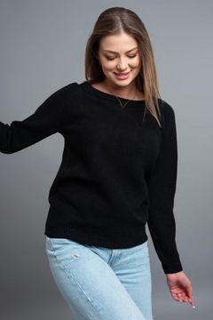 HONEY sweter sweterek bluzka POLSKI okrągły dekolt S/M