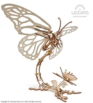 Механическая модель бабочки Ugears