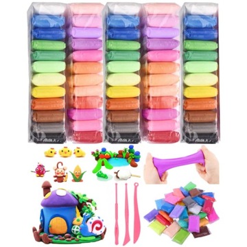 ВОЛШЕБНЫЙ Пластилин ПЕНА ГЛИНА СЕНСОПЛАСТИКА 60 ШТ.