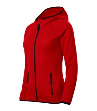 2XL polar z kapturem damski czerwony MALFINI DIRECT 418
